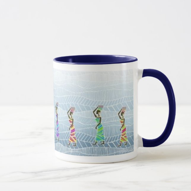 Women in Colourful Fabrics - Mug (Right)