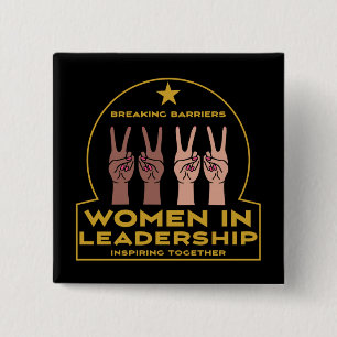 Women In leadership 15 Cm Square Badge
