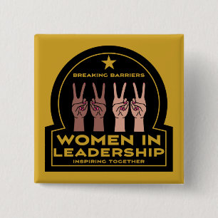Women In leadership 15 Cm Square Badge