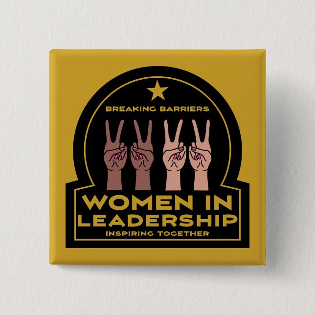 Women In leadership 15 Cm Square Badge (Front)