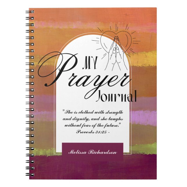 Women In Ministry Pastors Wife Prayer Journal  (Front)
