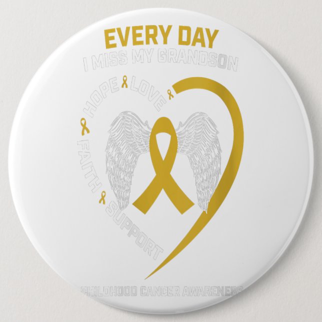 Women In My Memory Miss My Grandson Childhood Gift 6 Cm Round Badge (Front)