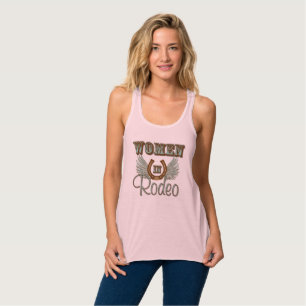 Women In Rodeo Flowy Racerback Tank