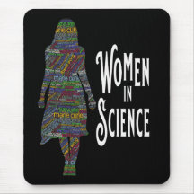 Women In Science Female Silhouette Word Fill