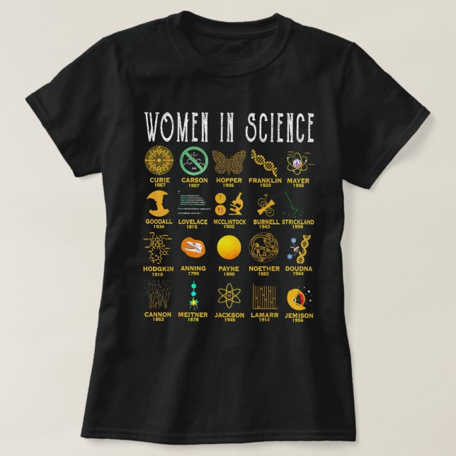 Women In Science T-Shirt (Design Front)