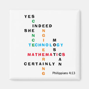 Women In STEM Crossword Magnet