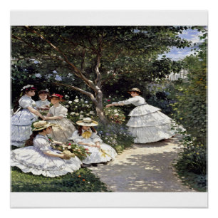 Women in the Garden - Portrait of Elegance Poster