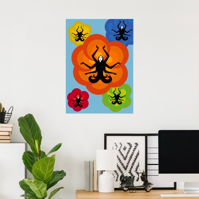 Women In The Lotus Pose Poster (Creator Uploaded)