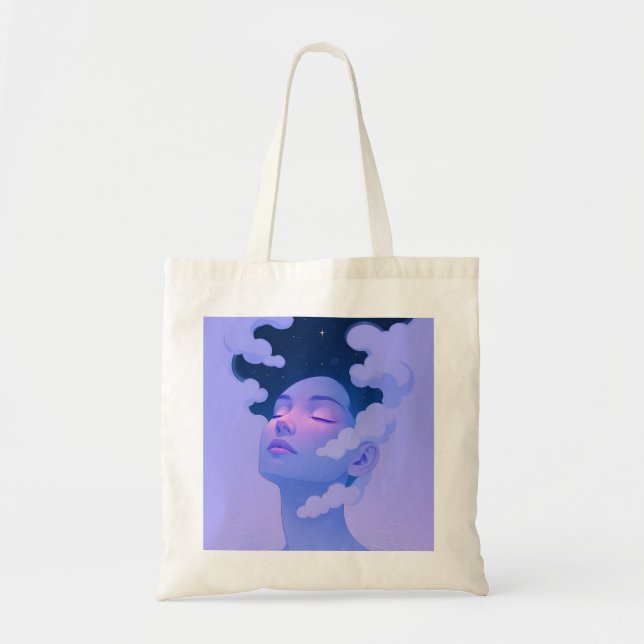 women in the sky tote bag (Front)