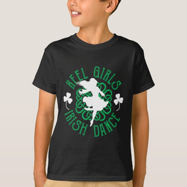 Women Irish Step Dancer Step Dancing Reel Girls Ir T-Shirt (Front)