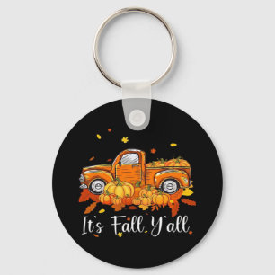 Women It’s Fall Y’all Pumpkin Autumn Tree Hello Fa Key Ring