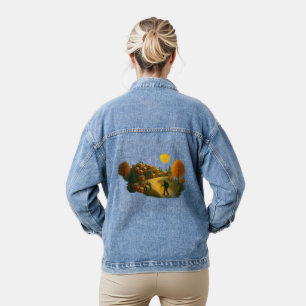 Women Jacket with Golden Lantern Village A jacket