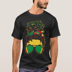 Women Jamaica Reggae Rasta T-Shirt