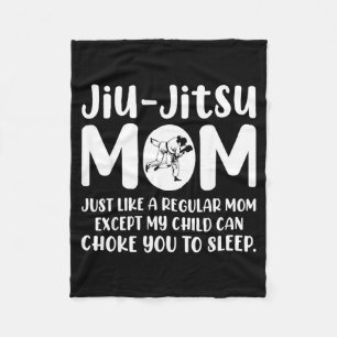 Women Jiu Jitsu Mum Brazilian Jujitsu MMA BJJ Fleece Blanket