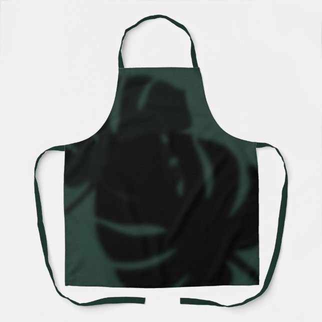 Women Kitchen Cute Leaf Cooking Baking BBQ Work Apron (Front)