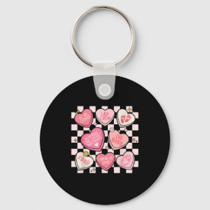 Women Labor And Delivery Nurse Hearts Candy Valent Key Ring