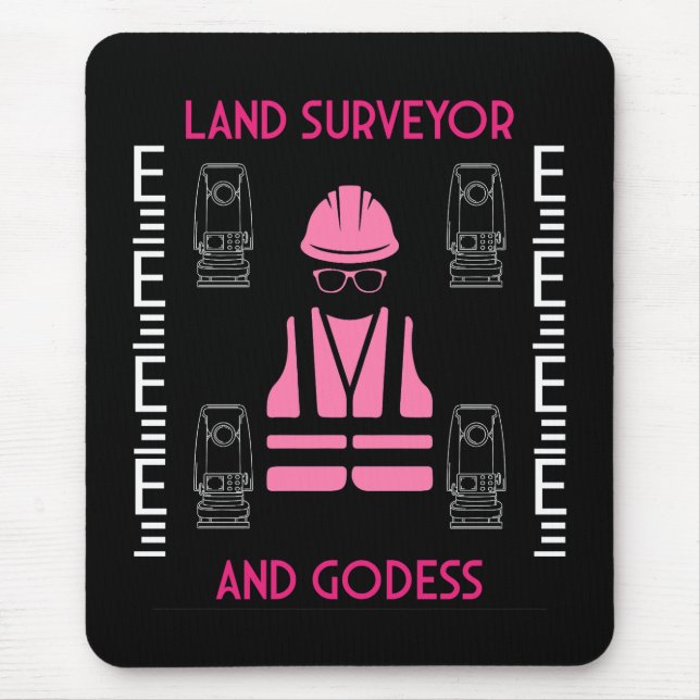 Women land surveyors mouse pad (Front)