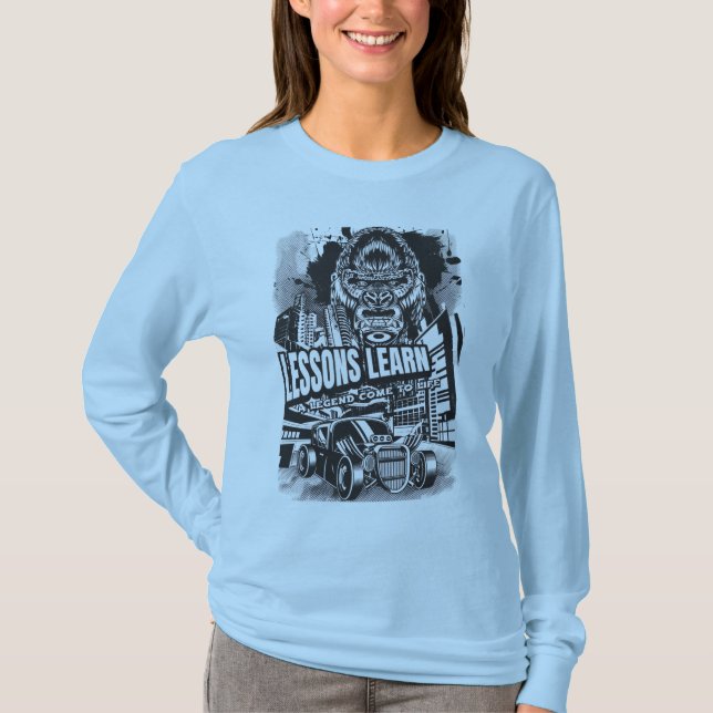 Women Legendary Gorilla Lessons Learn Long Sleeve  T-Shirt (Front)