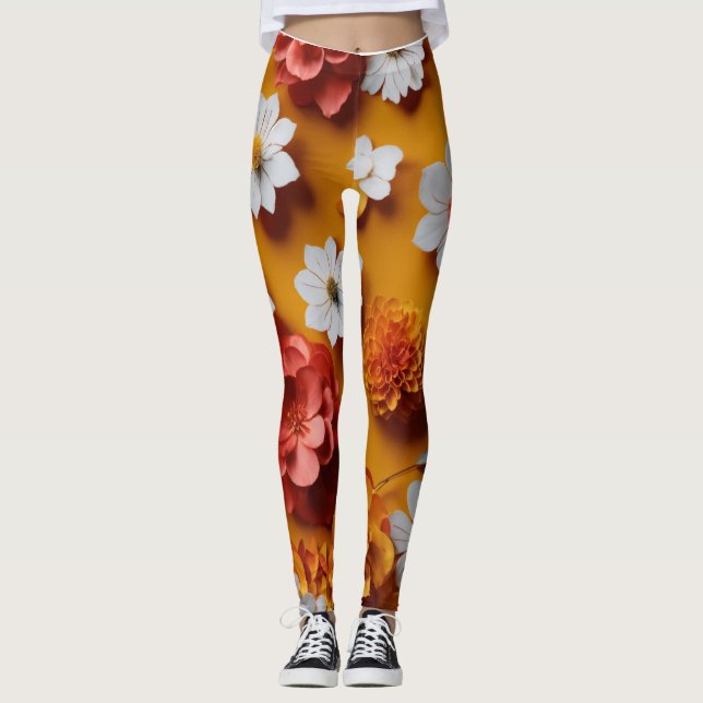 women leggings mustard yellow (Front)