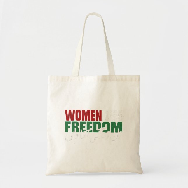 Women Life Freedom Iranian Feminist Zan Zendegi Az Tote Bag (Front)