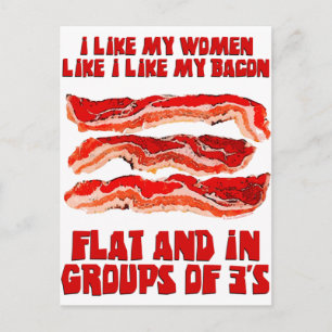 Women Like Bacon Postcard