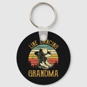 Women Line Dance Grandma Dancing Dancer Country Mu Key Ring