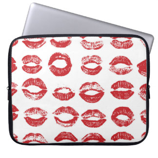 Women lips set. Hand drawn watercolor lips isolate Laptop Sleeve