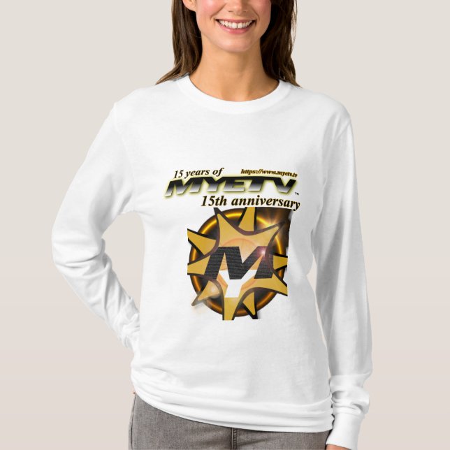 Women Long Sleeve T-Shirt of MYETV - 15 years (Front)