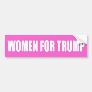Women love Trump Women for Trump Bumper Sticker