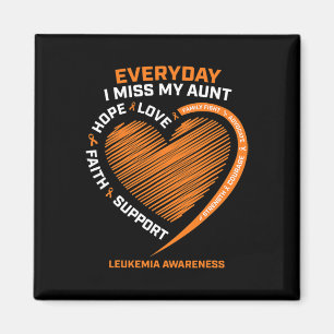 Women Loving Memory In Remembrance Aunt Leukaemia  Magnet