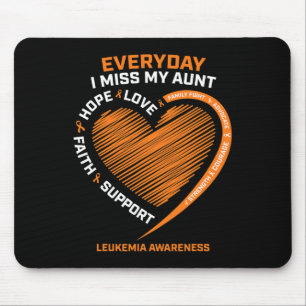 Women Loving Memory In Remembrance Aunt Leukaemia Mouse Pad
