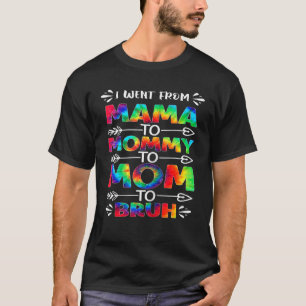 Women Mama Mommy Mom Bruh Mommy And Me Leopard Mot T-Shirt