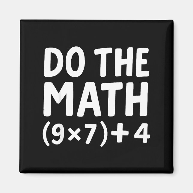 Women Math 67 Meme Six Seven Magnet (Front)