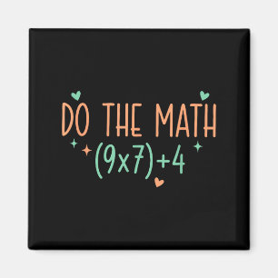 Women Math 67 Meme Six Seven Magnet