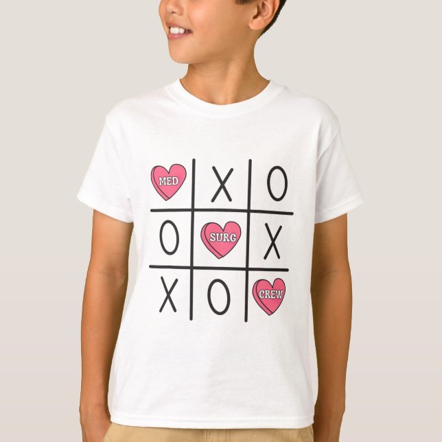 Women Med Surg Nurse Valentine's Day Medical Surgi T-Shirt (Front)