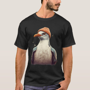Women Men Apparel Funny Animals Design Seagull Wit T-Shirt