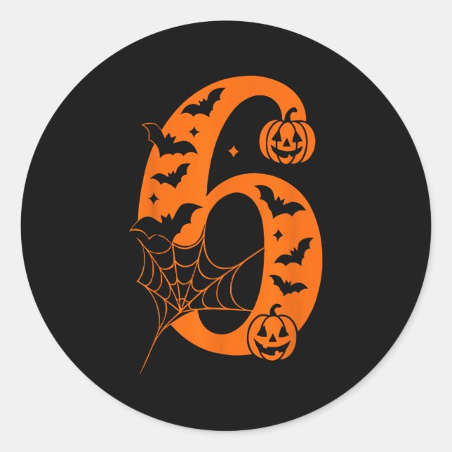 Women Men Couple Halloween Costume 6 7 Rizz Six Se Classic Round Sticker (Front)