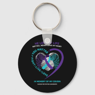 Women Men In Memory Of Cousin Suicide Prevention A Key Ring