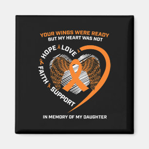 Women Men In Memory Of My Daughter Leukaemia Aware Magnet