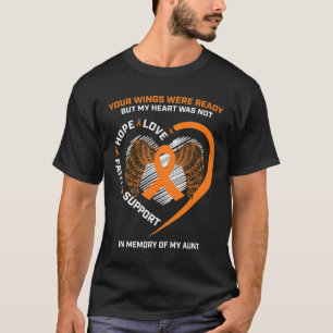 Women Men Kids In Memory Of My Aunt Leukaemia Awar T-Shirt
