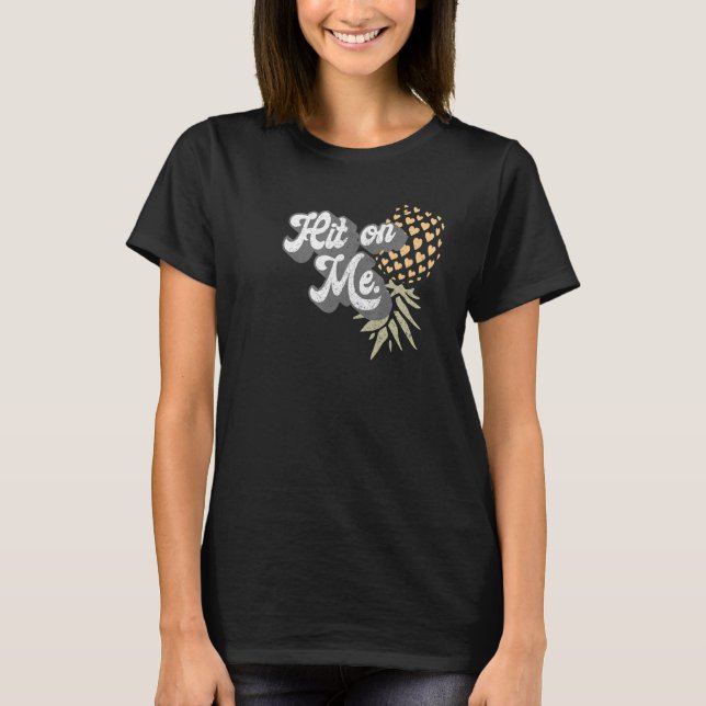 Women Men Upside Down Pineapple Subtle Swinger T-Shirt (Front)