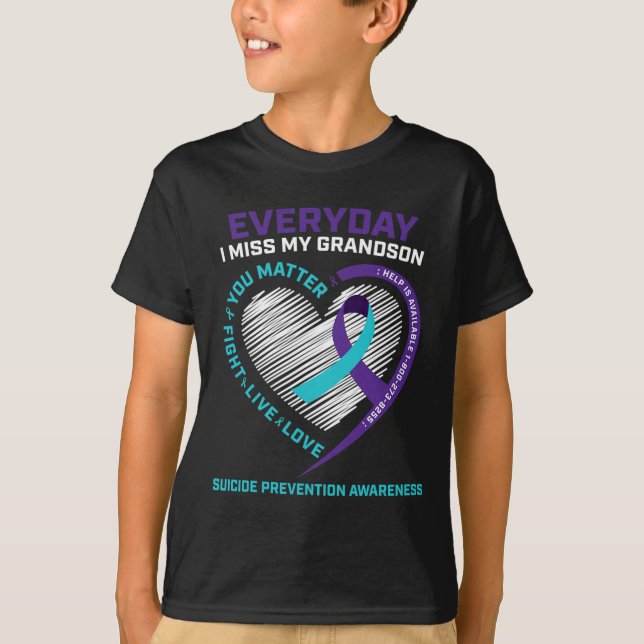 Women Men You Matter Prevention Grandson Suicide A T-Shirt (Front)