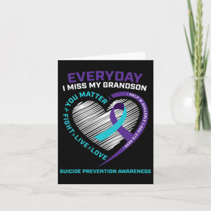 Women Men You Problem Prevention Grandson Suicide  Card