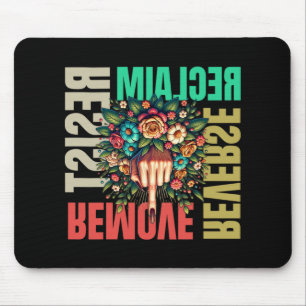 Women Middle Finger Remove Reverse Reclaim Resist  Mouse Pad