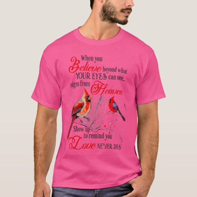 Women Mom Friend Christian Religious Cardinal Bird T-Shirt (Front)