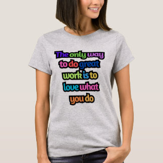 Women Motivation Words T-Shirt