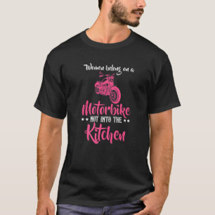 Women Motorbike For Female Motorcycle Mechanics T-Shirt