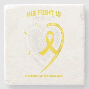 Women Mum Men Grandson Son Gold Childhood Gift Stone Coaster