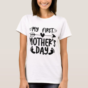 Women My First Mother's Day Pregnancy Announcement T-Shirt