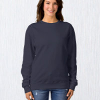 Women Navy Blue Sweatshirt / Customise
